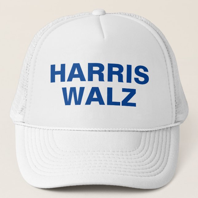 Gorra De Camionero Personalizable Harris Walz (Anverso)
