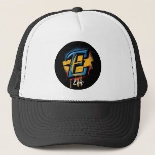 Gorra De Camionero Personalizable Letra negrita del graffiti 'E' inic