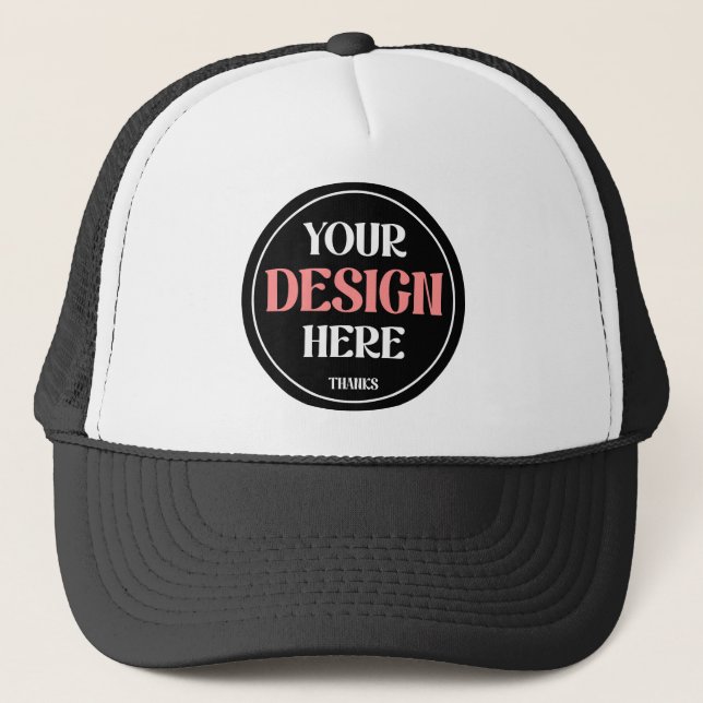 Gorra De Camionero Personalizable, limpio, elegante y sofisticado  (Anverso)