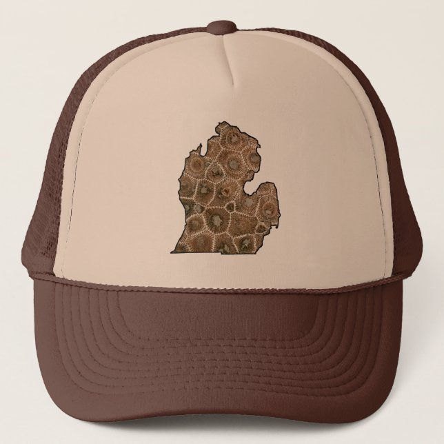 Gorra De Camionero Personalizable - Michigan Petoskey (Anverso)