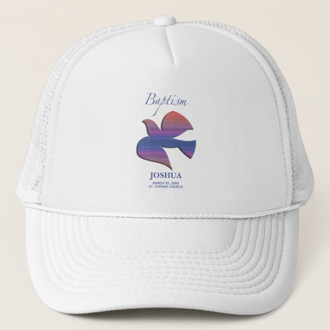Gorra De Camionero Personalizable, palo de bautismo adulto (Anverso)
