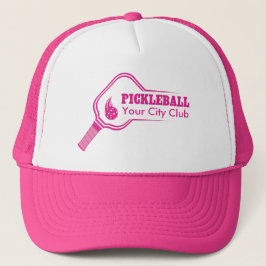 Gorra De Camionero Personalizable Pickleball Club Pink
