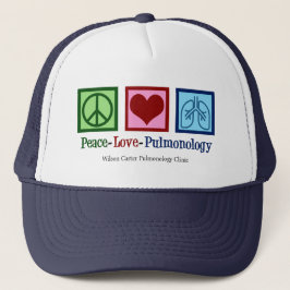 Gorra De Camionero Personalizable Pulmonólogo de Peace Love Pulmonolo