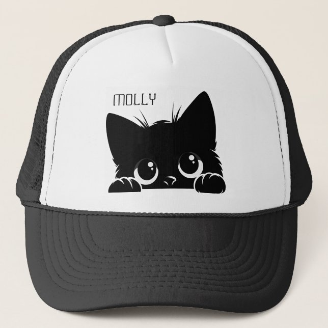 Gorra De Camionero Personalización del gato de búsqueda (Anverso)