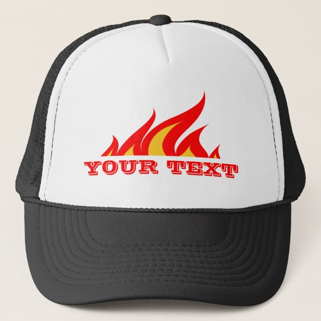 Gorra de camionero personalizada con logo de texto (Anverso)