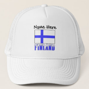 Gorra de camionero personalizada de Finlandia y ba
