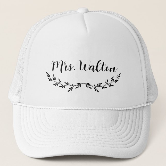 Gorra de camionero personalizada de Sra. (Anverso)