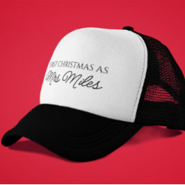 Gorra De Camionero Personalizada 'Primera Navidad como señora' Apelli