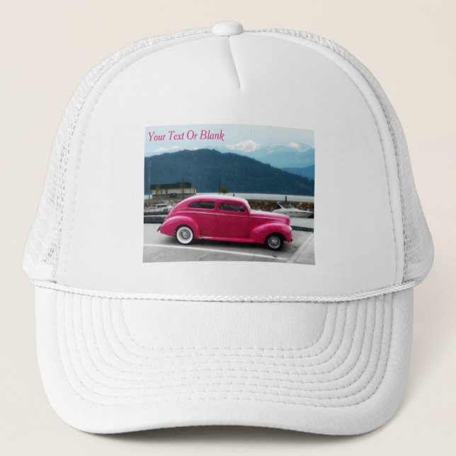 Gorra De Camionero Personalizado 1940 Famoso americano Make Sedan (Anverso)