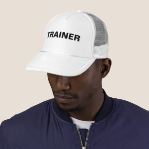 Gorra De Camionero Personalizado audaz Entrenador de texto hombres mu