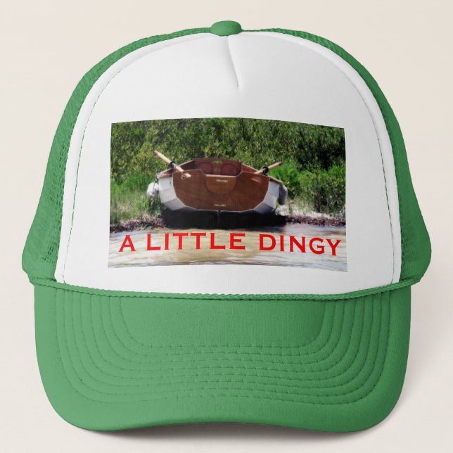 Gorra De Camionero Personalizado Ball Cap w A Little Dinghy (Anverso)