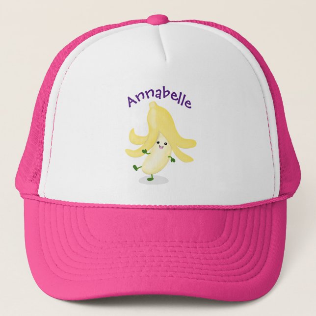 Gorra De Camionero Personalizado bananero Cute kawaii (Anverso)