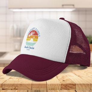 Gorra De Camionero Personalizado Beach Cruise Family Reunion