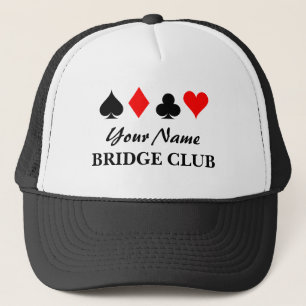 Gorra De Camionero Personalizado bridge club trucker regalo de sombre
