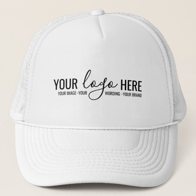 Gorra De Camionero Personalizado Business Company Logo Empleado Promo (Anverso)