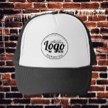 Gorra De Camionero Personalizado Business Logo Employers Staff Compan<br><div class="desc">Siéntase libre de personalizar y personalizar este sombrero de camionero negro para empleados de la empresa del logotipo de negocios personalizado. Las opciones de edición están disponibles.</div>