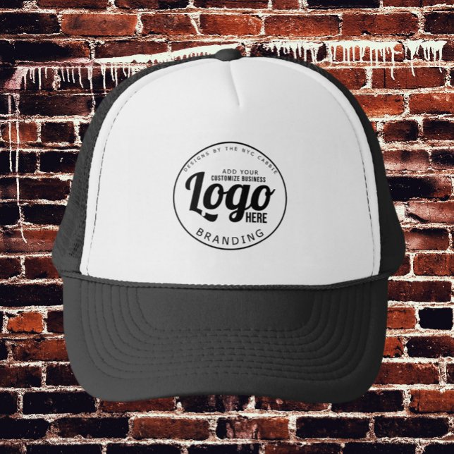 Gorra De Camionero Personalizado Business Logo Employers Staff Compan (black custom logo hat)