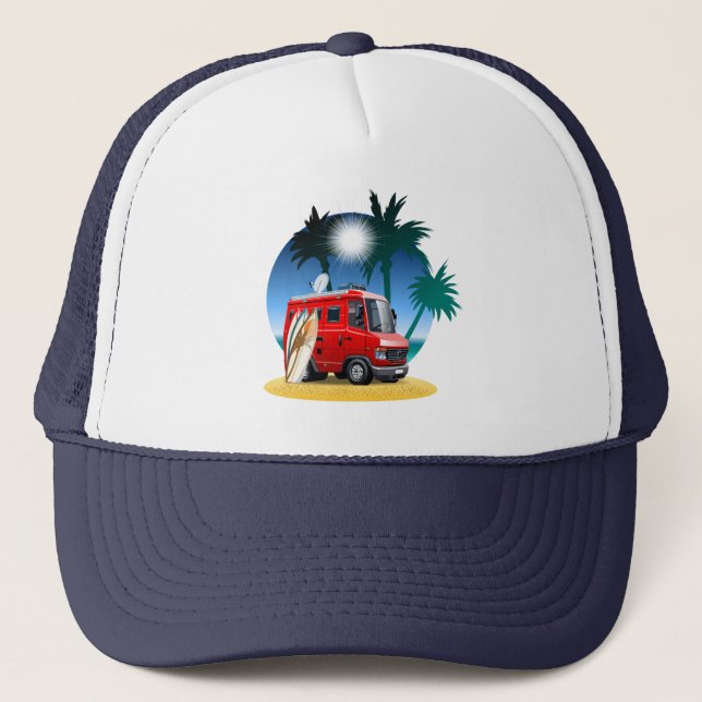 Gorra De Camionero Personalizado Camper (Anverso)