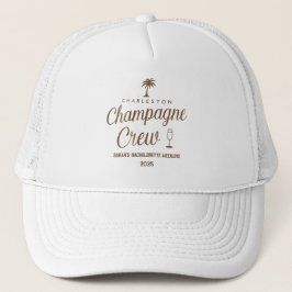 Gorra De Camionero Personalizado Charleston Champagne Crew Bacheloret