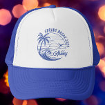 Gorra De Camionero Personalizado Chicas de vacaciones de primavera vi<br><div class="desc">¡Que la primavera despierte la alegría con estos sombreros de camioneros personalizados! Celebra tu equipo besado por el sol con este diseño brillante y burbujeante. Cada gorra presenta sus nombres elegidos enclavados entre íconos de playa y fuentes lúdicas, invitando a cada sorbo a ser un brindis por la amistad y...</div>