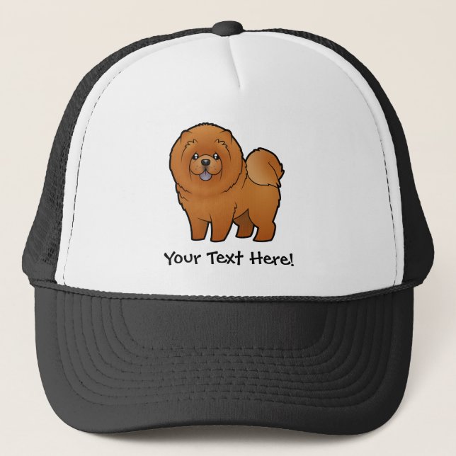 Gorra De Camionero Personalizado Chow Chow (Anverso)