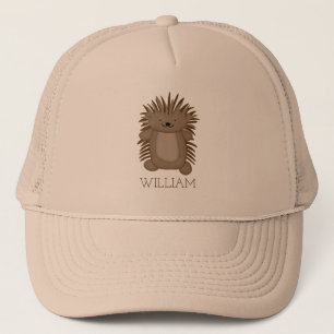 Gorra De Camionero Personalizado Cuto Porcupine con su nombre o texto