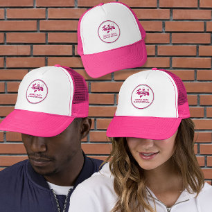 Gorra De Camionero Personalizado Cuto Servicio de Limpieza Logo Girly
