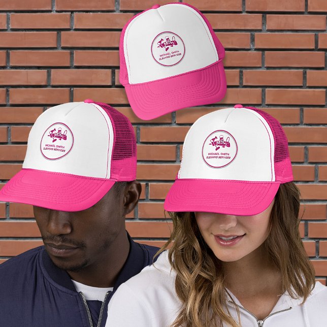Gorra De Camionero Personalizado Cuto Servicio de Limpieza Logo Girly (Subido por el creador)