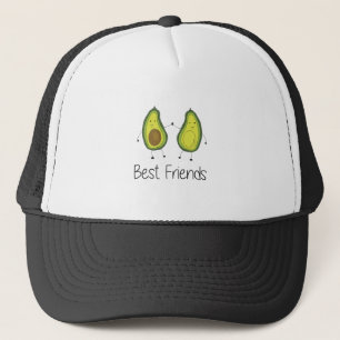 Gorra De Camionero Personalizado de aguacate verde Amistad imagen art
