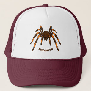 Gorra De Camionero Personalizado de araña tarántula arenosa marrón y