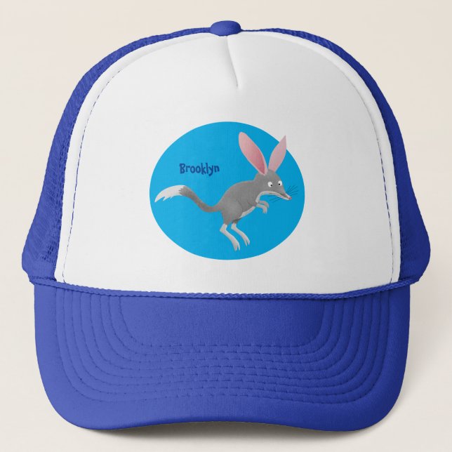 Gorra De Camionero Personalizado de bilby australiano feliz (Anverso)