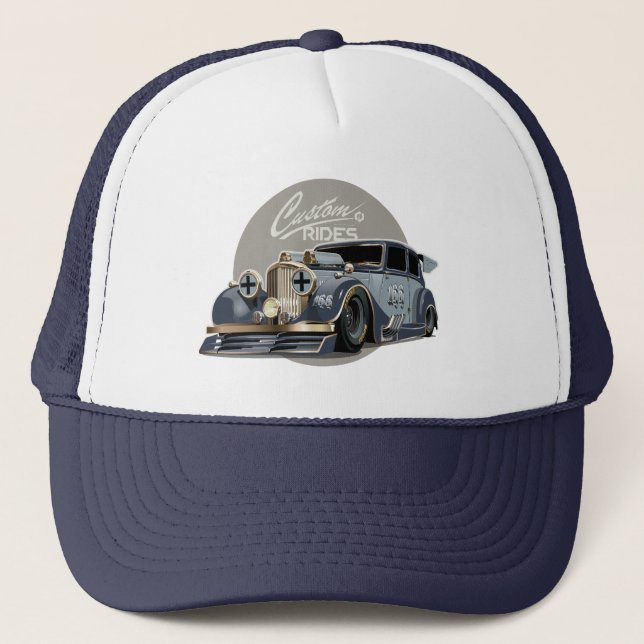 Gorra De Camionero Personalizado de ciencia ficción retro (Anverso)