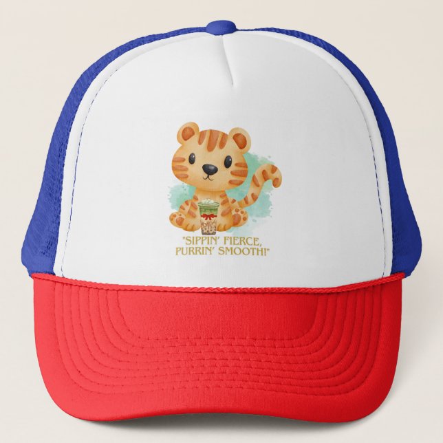 Gorra De Camionero personalizado de cita de tiguer (Anverso)