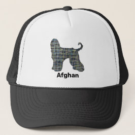 Gorra De Camionero Personalizado de Cuadrícula de Silhouette de Perro