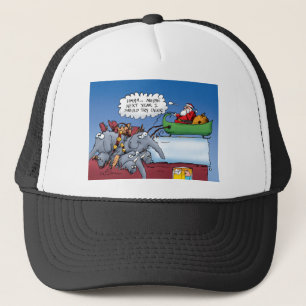 Gorra De Camionero Personalizado de feriado de Elefantes de Santas