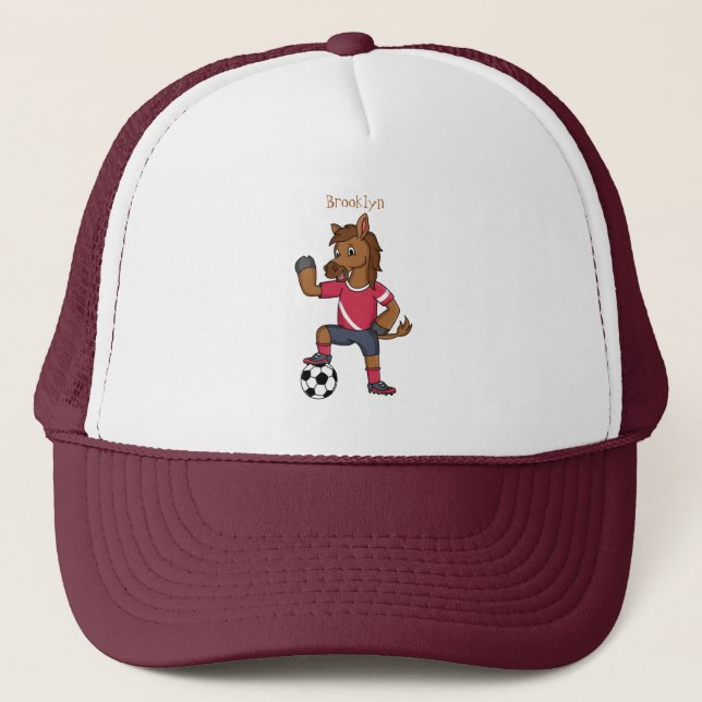Gorra De Camionero Personalizado de fútbol divertido y divertido (Anverso)