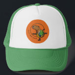 Gorra De Camionero Personalizado De Gimnasia Rítmica De Capibara<br><div class="desc">Un sombrero o gorro de camionero con un capibara chillón haciendo una rutina elegante en la gimnasia rítmica. Una mirada a las Olimpiadas de Río, donde los capibaras tomaron el campo de golf (soñando con la gimnasia). Con un leotard de capibara especialmente hecho en los colores de Brasil. Un regalo...</div>