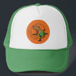 Gorra De Camionero Personalizado De Gimnasia Rítmica De Capibara<br><div class="desc">Un sombrero o gorro de camionero con un capibara chillón haciendo una rutina elegante en la gimnasia rítmica. Una mirada a las Olimpiadas de Río, donde los capibaras tomaron el campo de golf (soñando con la gimnasia). Con un leotard de capibara especialmente hecho en los colores de Brasil. Un regalo...</div>