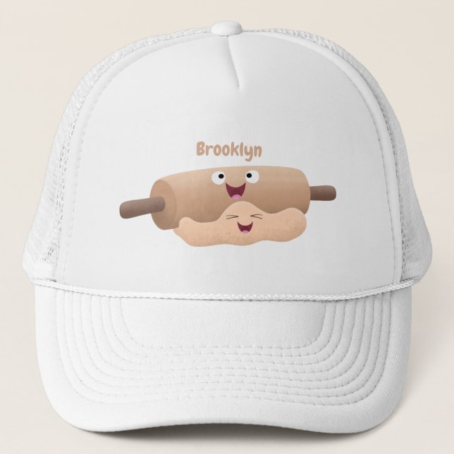 Gorra De Camionero Personalizado de horneado de rodillos y pasta de m (Anverso)