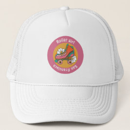 Gorra De Camionero personalizado de la ciudad patineta de rodillos ch