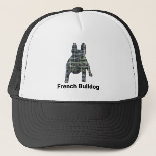 Gorra De Camionero Personalizado de la cuadrícula de silueta de perro