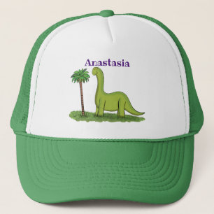 Gorra De Camionero Personalizado de los dinosaurios de brontosauro ve