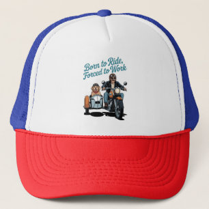 Gorra De Camionero personalizado de motocicleta "Nacido para viajar y