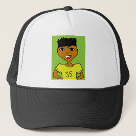Gorra De Camionero personalizado de niños negros deportivos