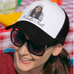 Gorra De Camionero Personalizado de nombre personalizado de la foto<br><div class="desc">Este diseño también está disponible en otros modelos de teléfono. Elija Tipo de dispositivo para ver otros fundas de iPhone, Samsung Galaxy o Google. Algunos estilos se pueden cambiar seleccionando Estilo si se trata de una opción. Este diseño puede ser personalizado en el área proporcionada cambiando la foto y/o el...</div>