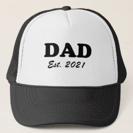Gorra De Camionero Personalizado de papá Fecha de establecimiento de 