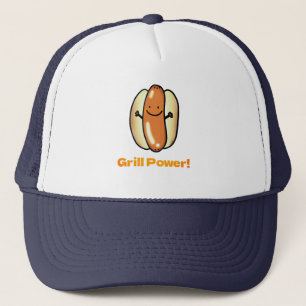 Gorra De Camionero Personalizado de Perro Caliente asado
