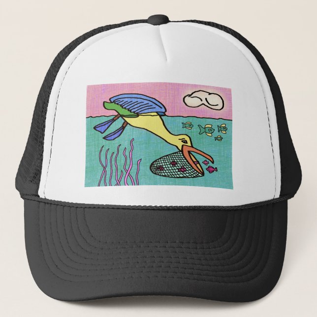 Gorra De Camionero Personalizado de pesca (Anverso)