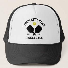 Gorra De Camionero Personalizado de Pickleball Club Team Player