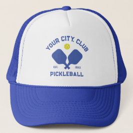 Gorra De Camionero Personalizado de Pickleball Club Team Player